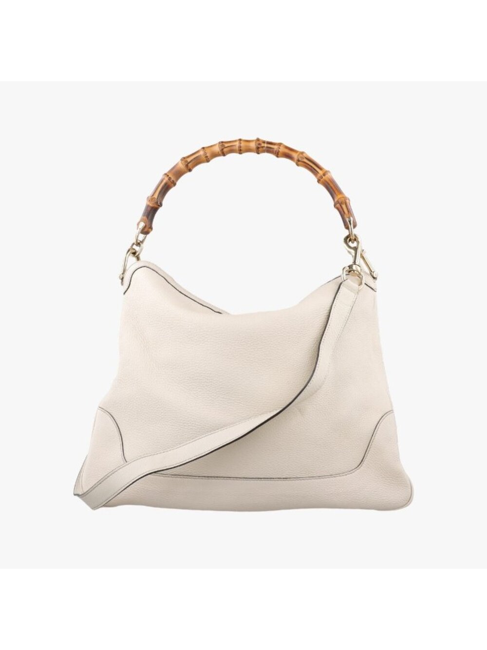 Gucci Bamboo White Leather